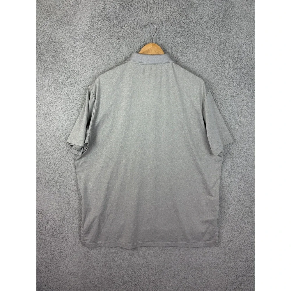 Polo Ralph Lauren Polo Shirt Mens XL Gray Solid Performance Stretch Golf Jersey